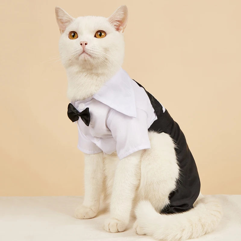Coat Handsome Pets Dog Suit Wedding Dress Pet