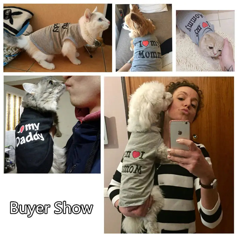 Lovely Pet Cat Clothes for Small Cats Dogs