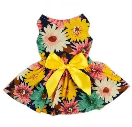 Pet Dress For Dogs Cats Cozy Summer Puppy