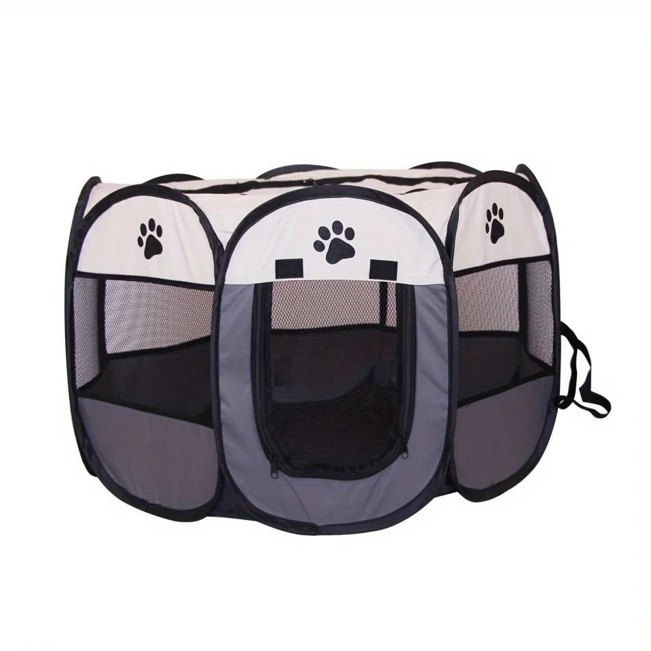 Classic-Style Portable Pet Playpen & Tent