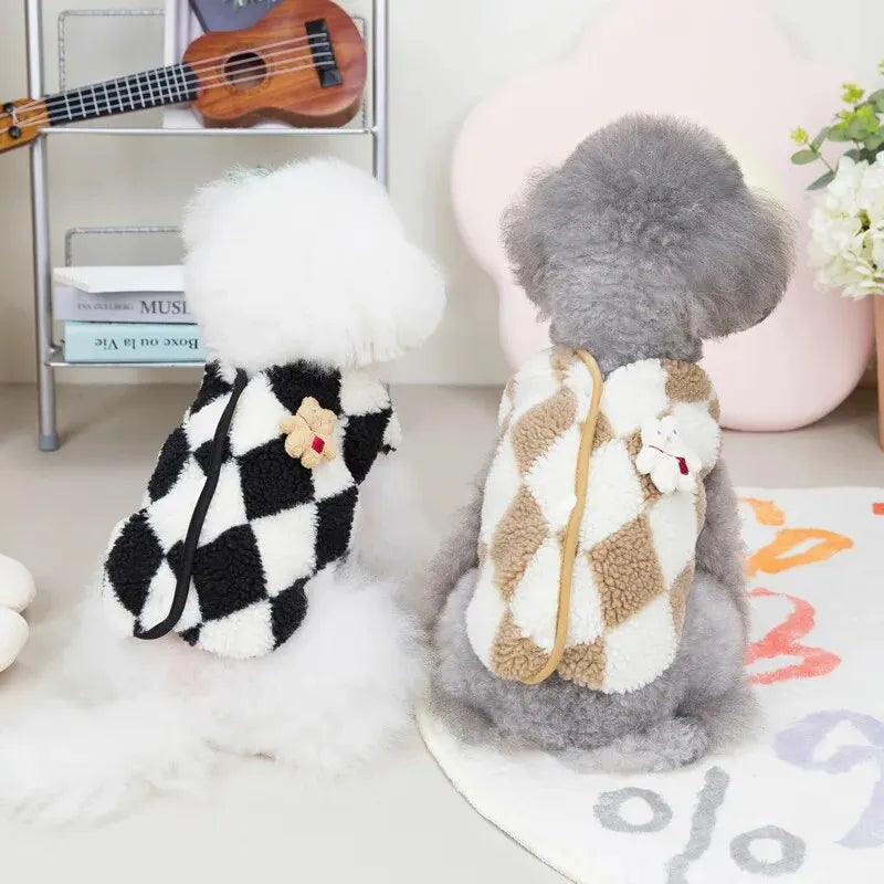 1pc Pet Dog Clothes Soft Warm Fleece Costume Coats