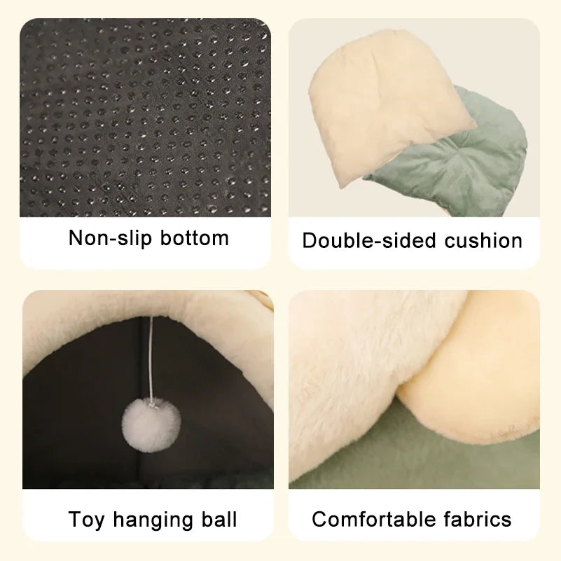 Deep Sleep Cat Bed Dog Mat Bag Cave