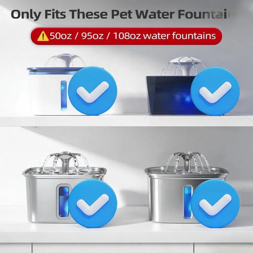 Bomba de repuesto para fuente de agua para mascotas VELIF, para fuentes para gatos/perros VEKEN de 50 oz y 95 oz, bomba sumergib