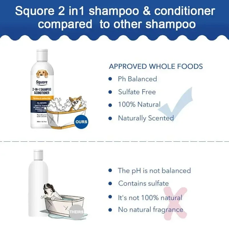 Puppy Shampoo And Conditioner 2 In 1 Natural Moisturizing