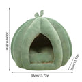 Pet Bed Enclosed Cat and dogs Nest Warm Bed Pumpkin House
