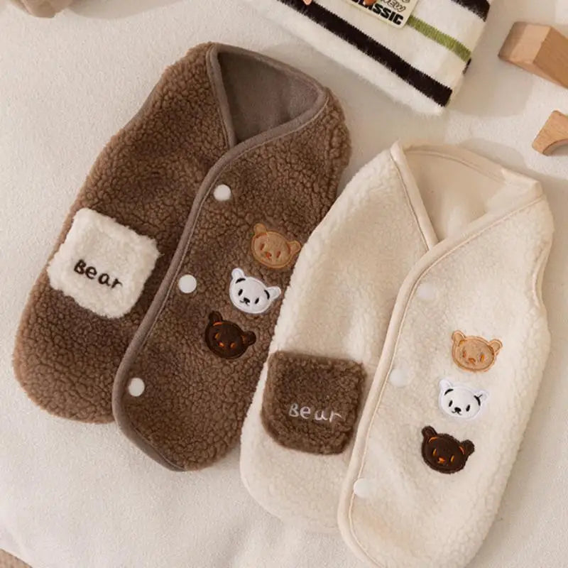 Pet Vest Fleece Puppy Warm Clothing For Autumn