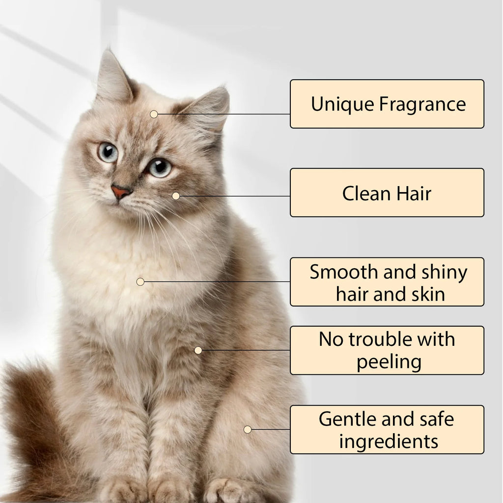 Pet Wash Shampoo Dogs Hair Soften Dirts Mites Removal Flea Killer