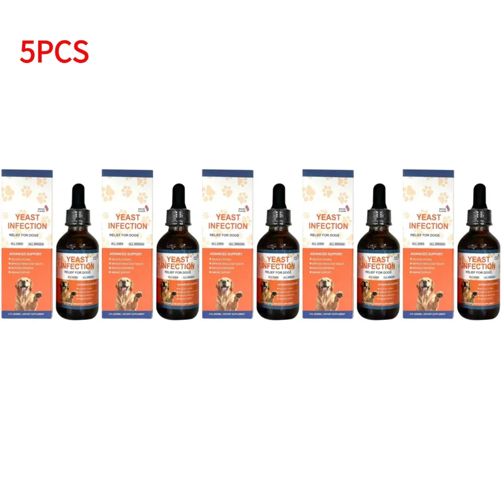 Gotas para Perros de 60 ml, 3 Tipos, Suplemento de Cuidado Suave para Mantener un Pelaje y una Piel Saludables, Gotas Herbales para el Cuidado de Mascotas