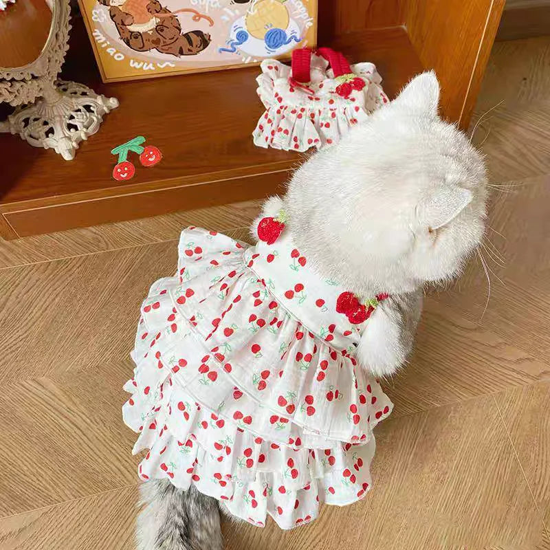 Pet Dress for Dogs & Cats -Adorable Summer Outfit