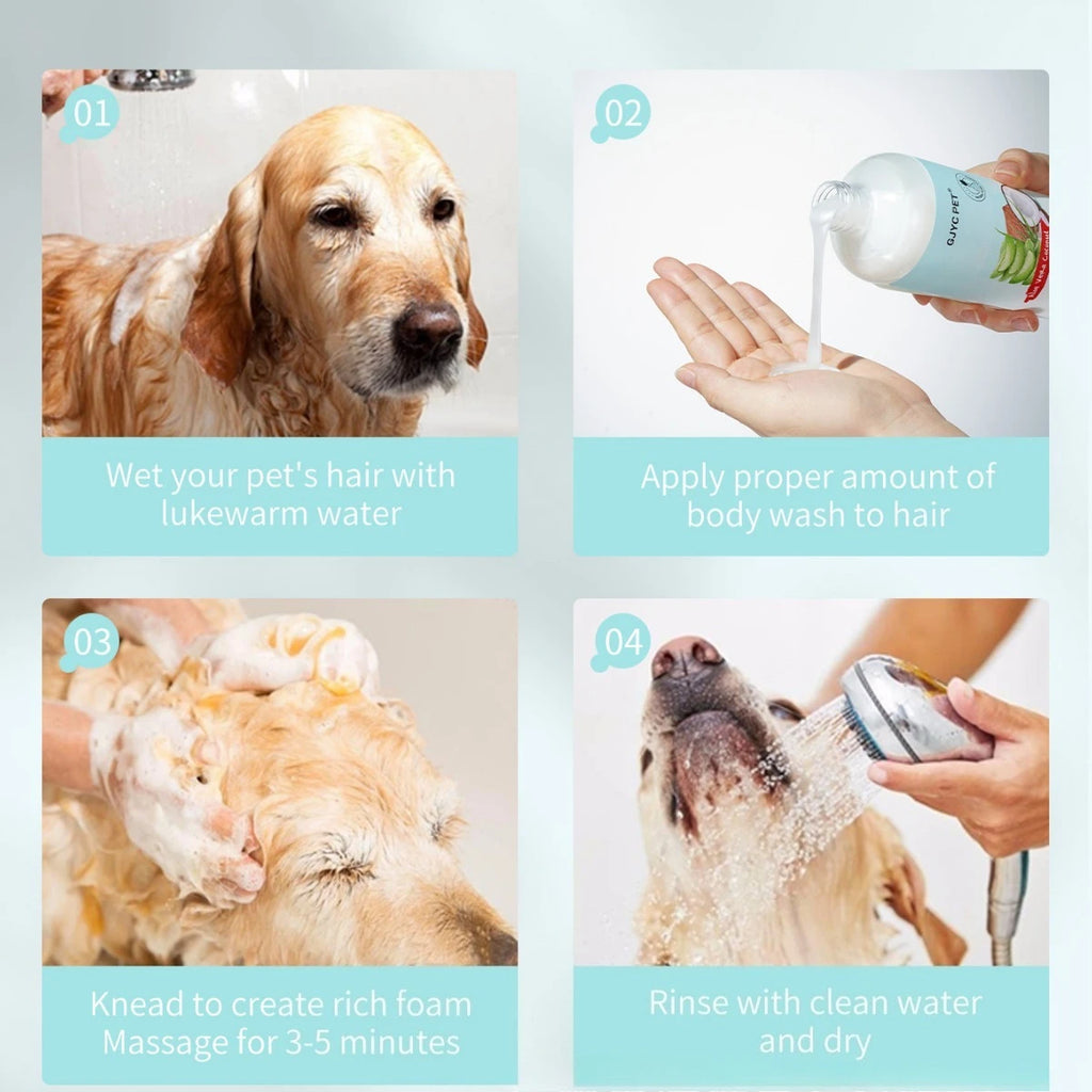 Pet shampoo dog shower gel deodorizing fragrance bath liquid