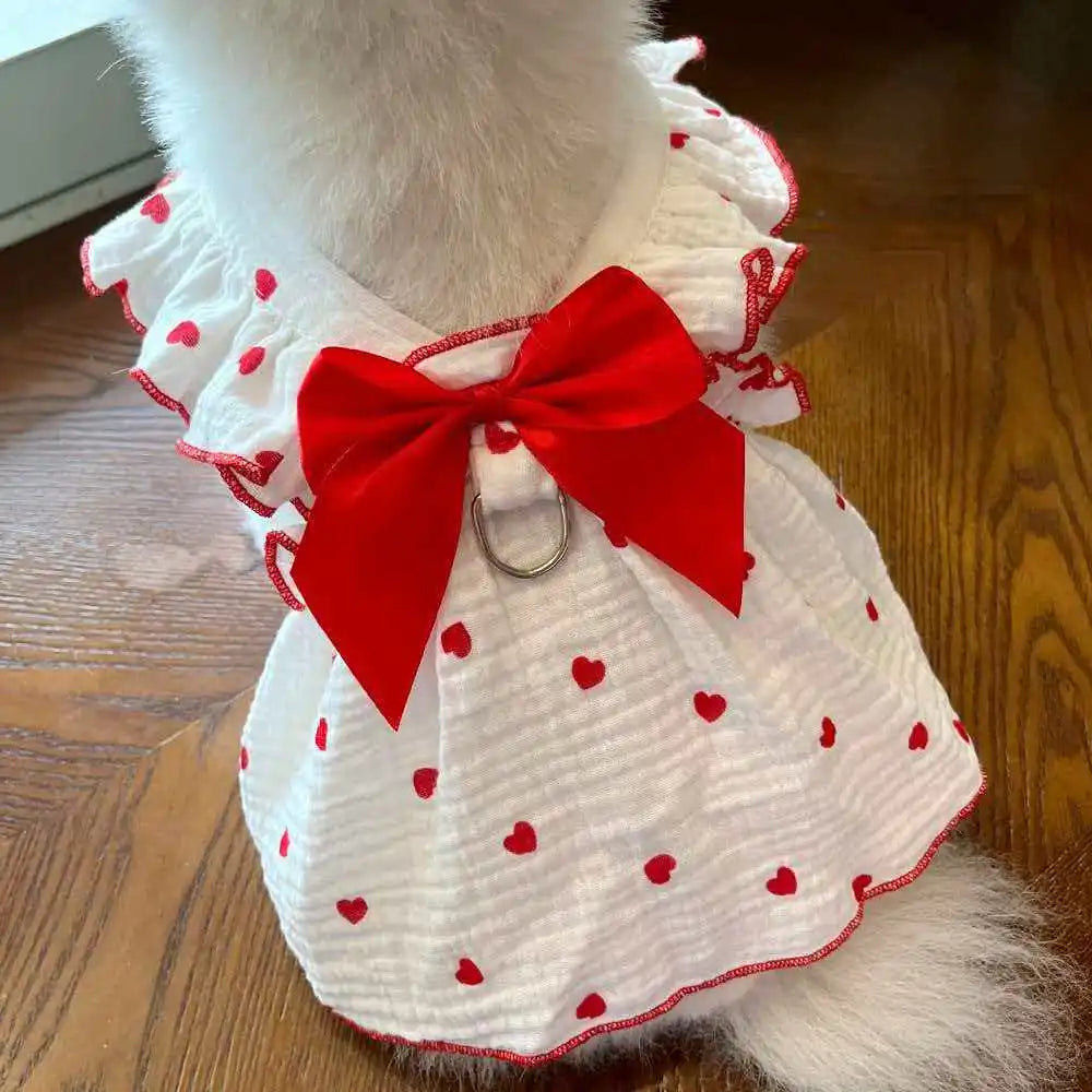 Pet dresses accessories clothes for spring and summer dogs