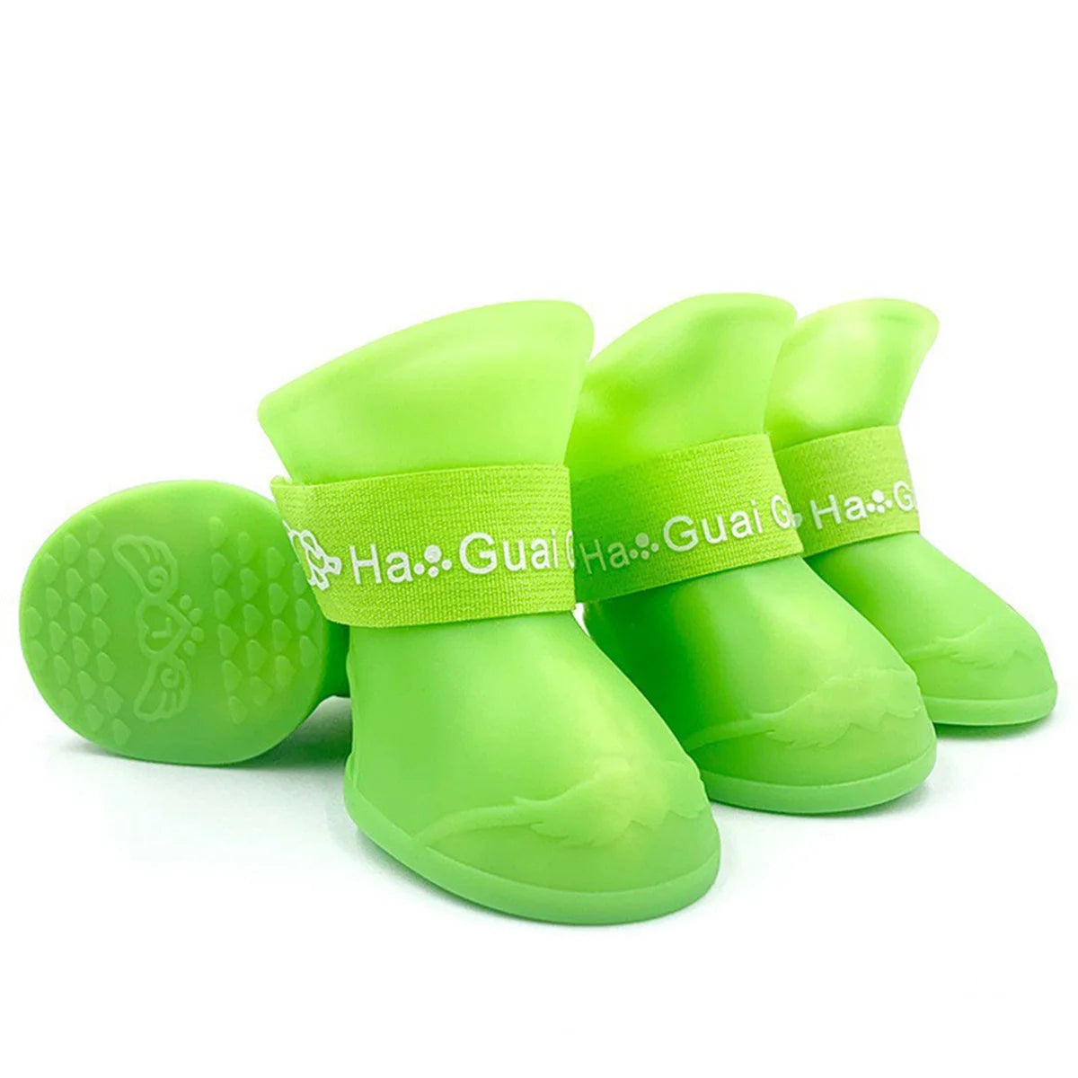 4Pcs Pet WaterProof Rainshoe Anti-slip