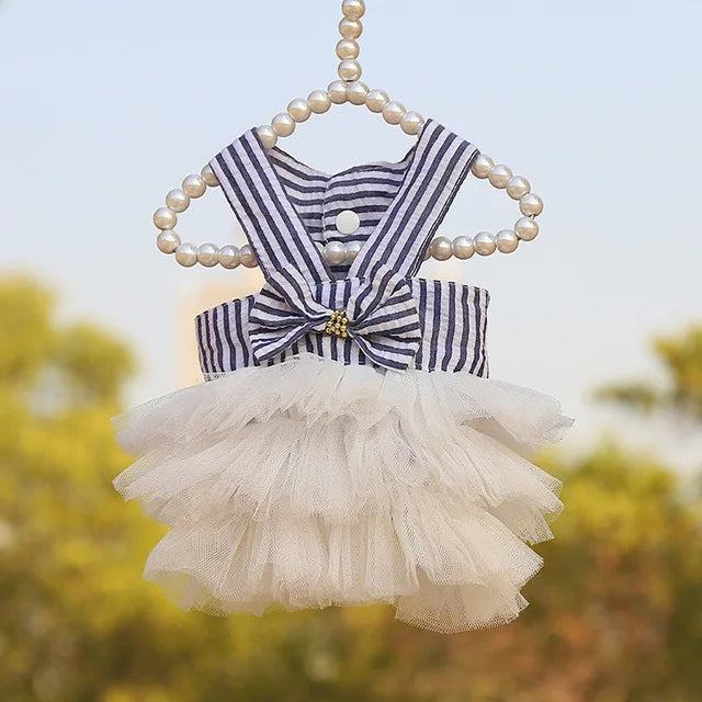 Dog Summer Dress Cat Lace Skirt