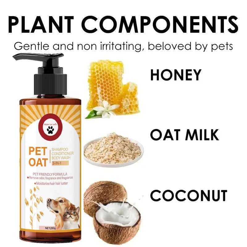Pet Shampoo; Cleans Hair, Removes Odors, Fragrance