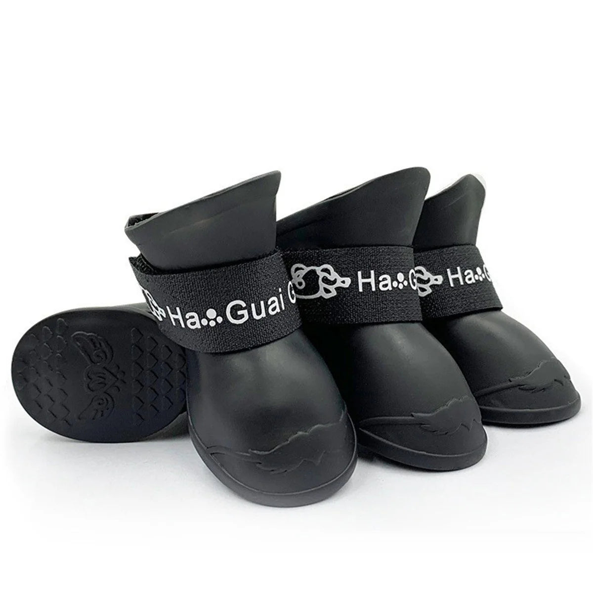 4Pcs Pet WaterProof Rainshoe Anti-slip