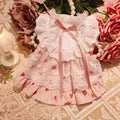 Pink Pet Love Lace Dress Dog Princess