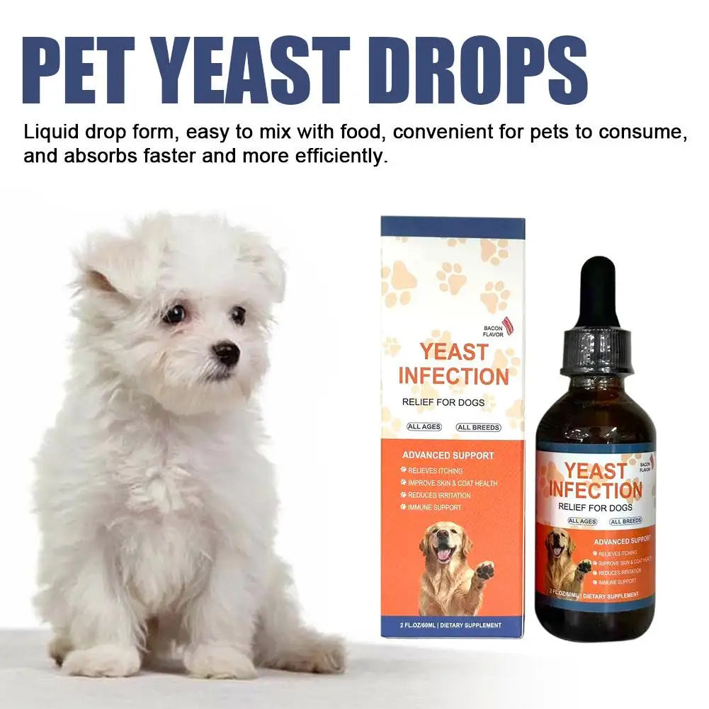 Gotas para Perros de 60 ml, 3 Tipos, Suplemento de Cuidado Suave para Mantener un Pelaje y una Piel Saludables, Gotas Herbales para el Cuidado de Mascotas