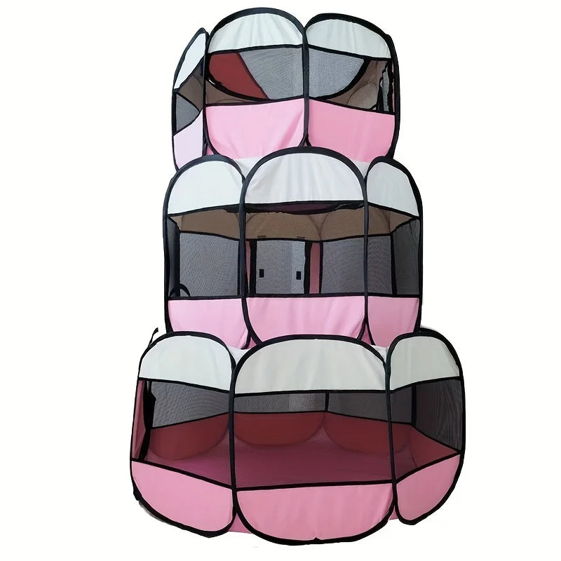 Classic-Style Portable Pet Playpen & Tent
