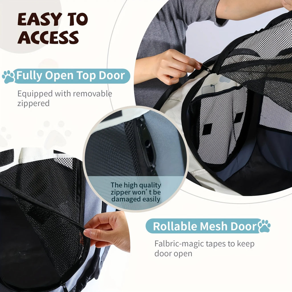 Classic-Style Portable Pet Playpen & Tent