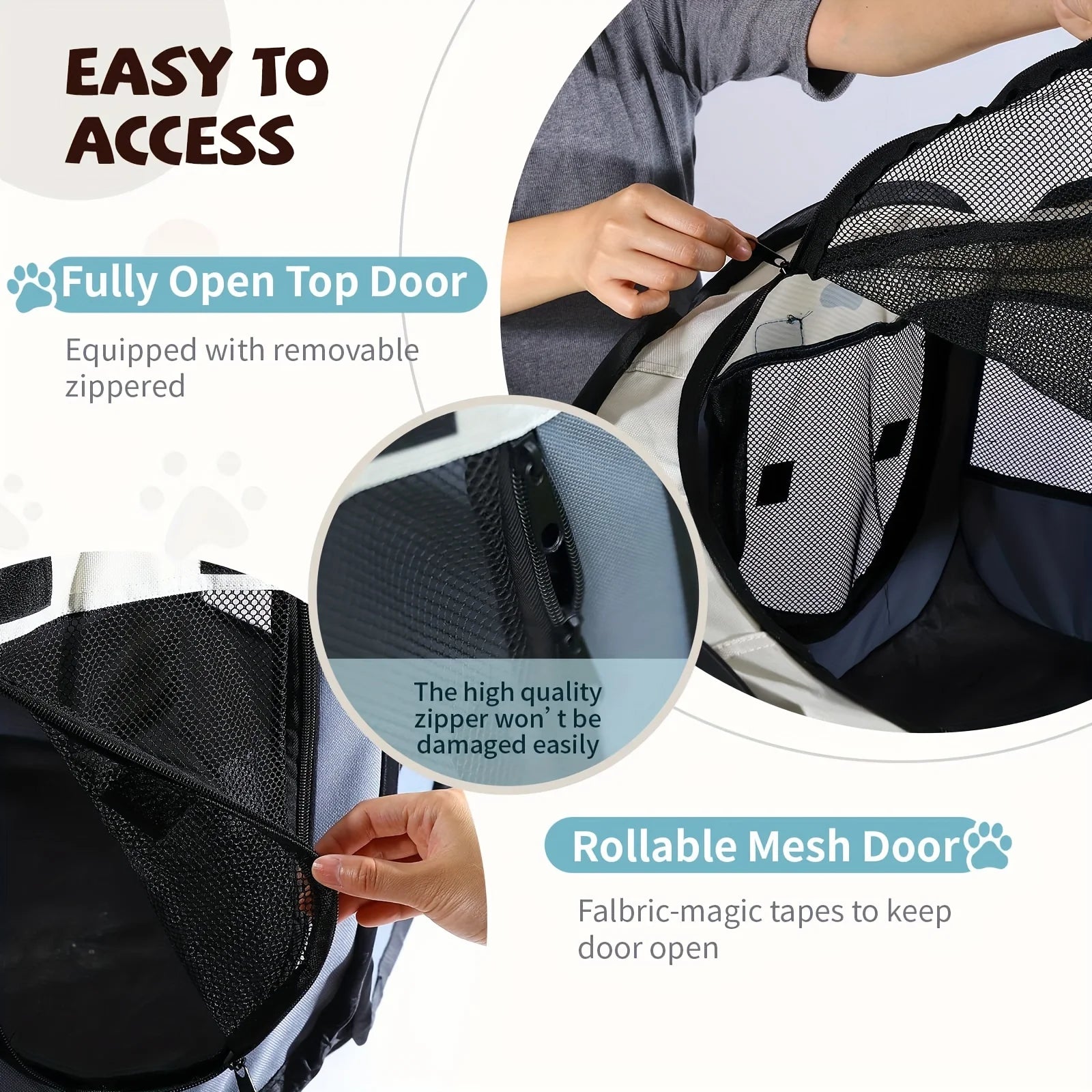 Classic-Style Portable Pet Playpen & Tent