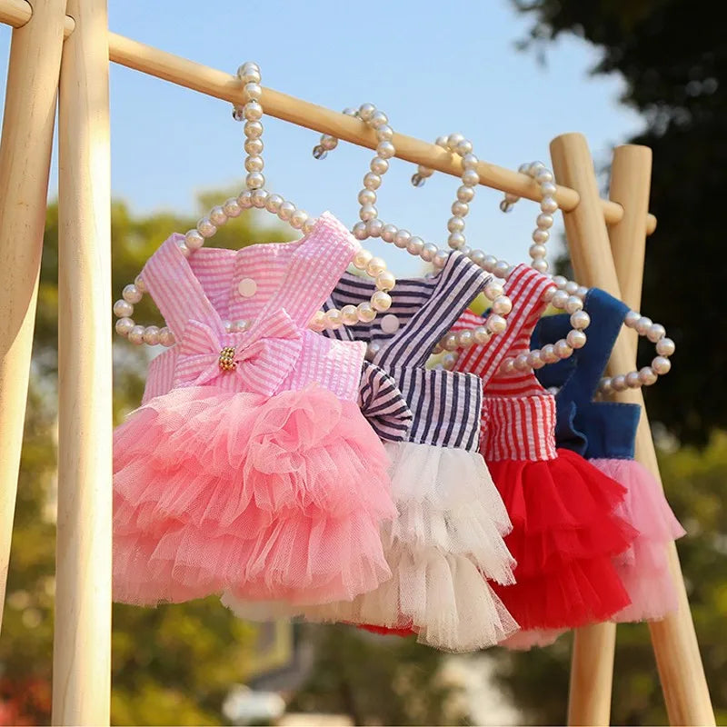 Pet Suspenders Dog Dress Girls Summer