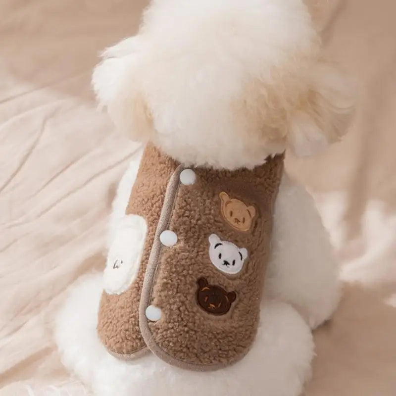 Pet Vest Fleece Puppy Warm Clothing For Autumn