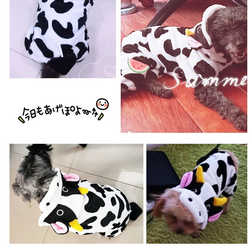 COZY ANIMAL FLEECE JUMPSUIT FOR DOGS & CATS