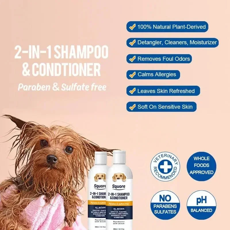 Puppy Shampoo And Conditioner 2 In 1 Natural Moisturizing