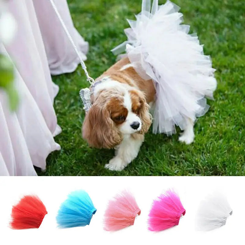 Pet Puppy Small Dog Lace Skirt Princess Tutu