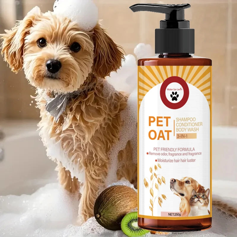 Pet Shampoo; Cleans Hair, Removes Odors, Fragrance