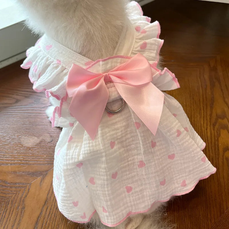 Pet dresses accessories clothes for spring and summer dogs