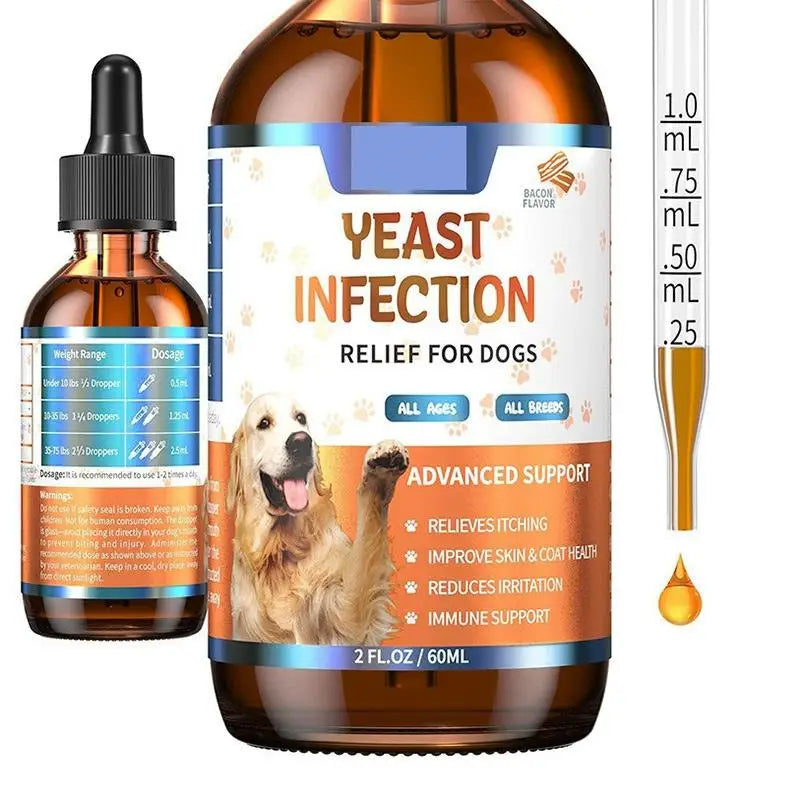 Gotas para Perros de 60 ml, 3 Tipos, Suplemento de Cuidado Suave para Mantener un Pelaje y una Piel Saludables, Gotas Herbales para el Cuidado de Mascotas