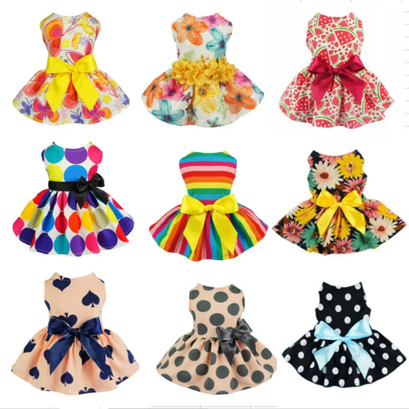 Pet Dress For Dogs Cats Cozy Summer Puppy