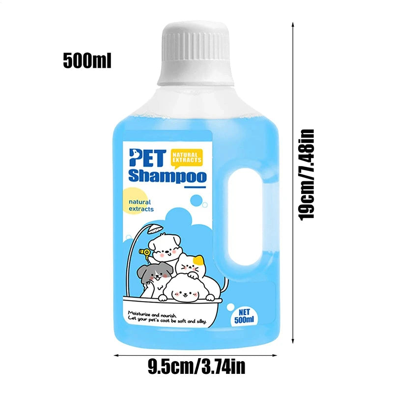 500ml Pet Bath Shampoo Cats Dogs Shower Care And Cleaning Gentle