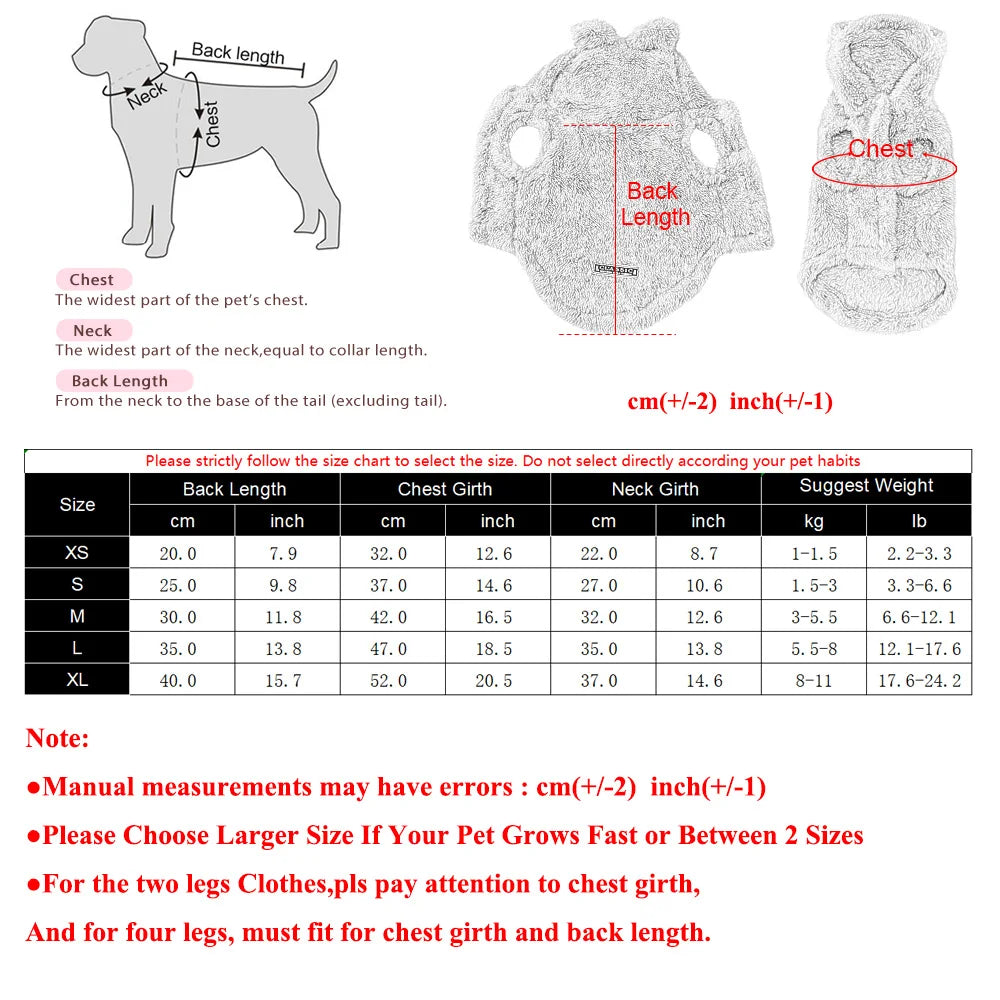 COZY FLEECE HOODIE FOR DOGS & CATS