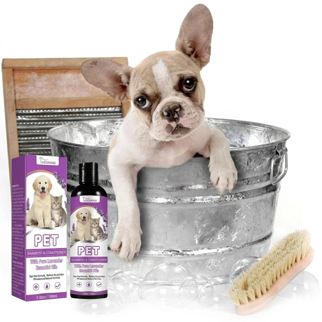 Pet Shampoo and Conditioner with Pure Lavender Essential Oil 100ml