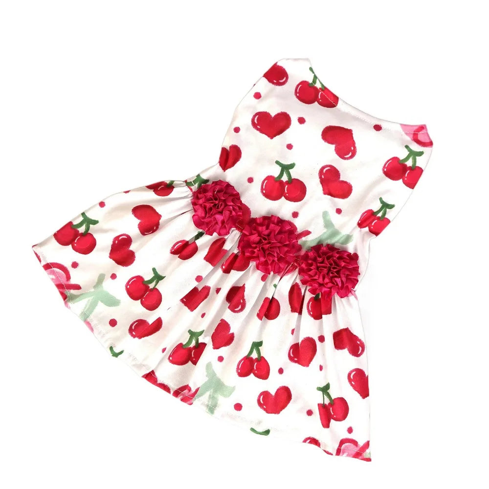 Dog Print Dress Cute Dog Princess Dress