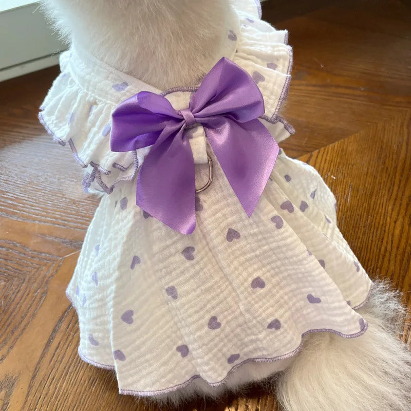 Pet dresses accessories clothes for spring and summer dogs