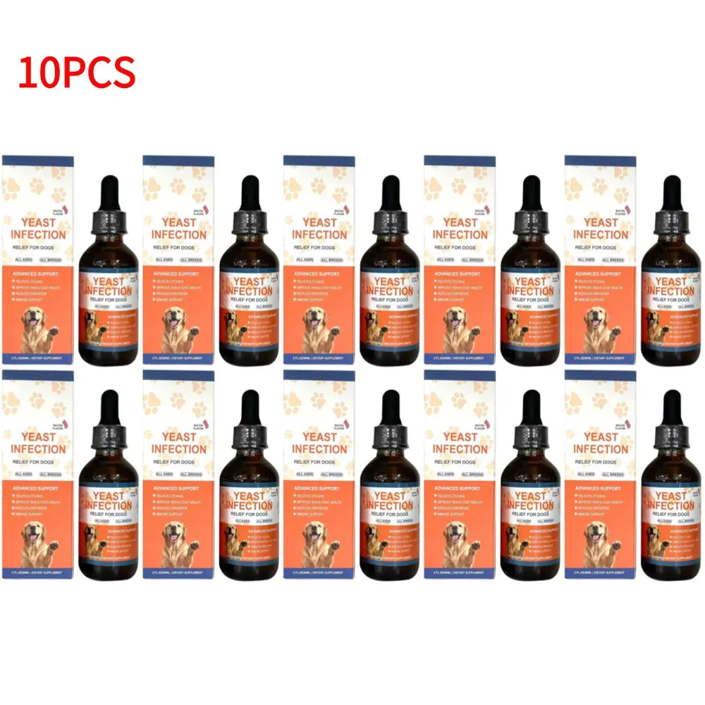 Gotas para Perros de 60 ml, 3 Tipos, Suplemento de Cuidado Suave para Mantener un Pelaje y una Piel Saludables, Gotas Herbales para el Cuidado de Mascotas