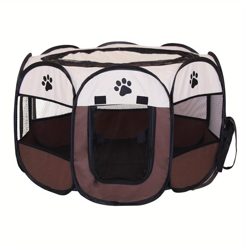 Classic-Style Portable Pet Playpen & Tent
