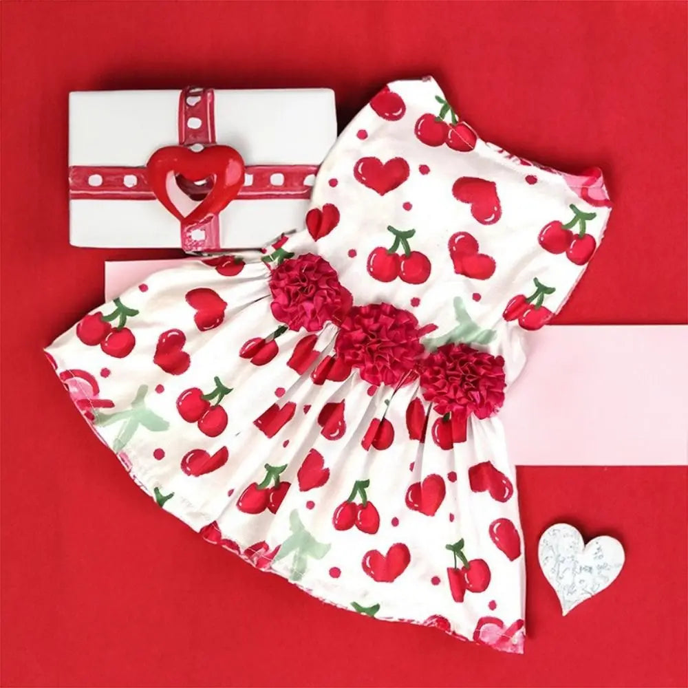 Dog Print Dress Cute Dog Princess Dress