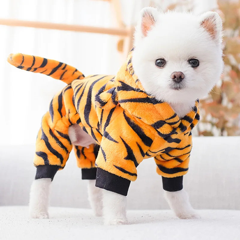 COZY ANIMAL FLEECE JUMPSUIT FOR DOGS & CATS