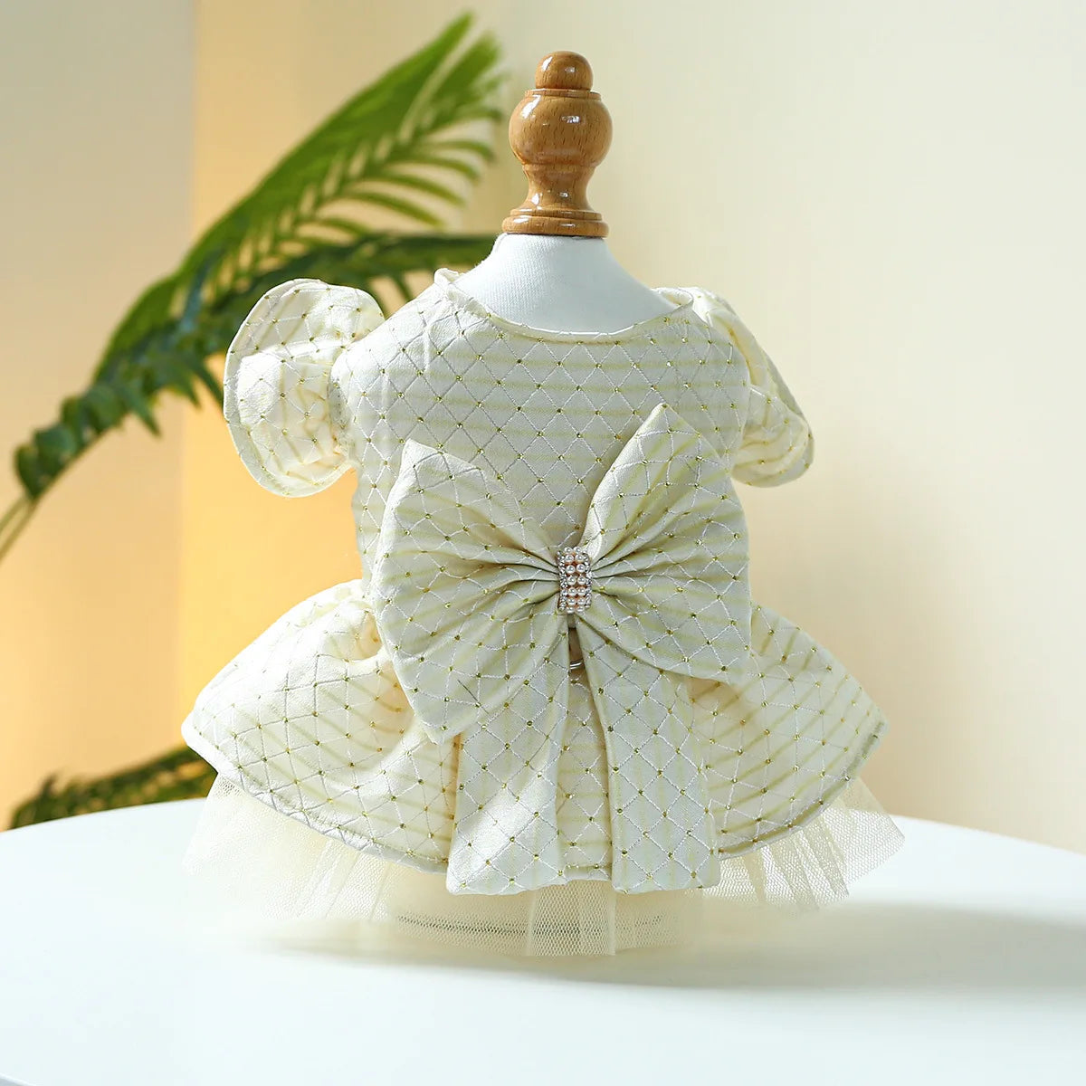 Puff Chiffon Skirt Wedding Dress for Dogs