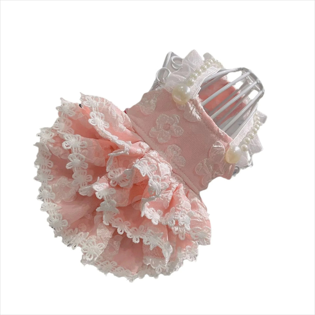 Pet Dress Spring Pet Dog Princess Puff Skirt Pearl