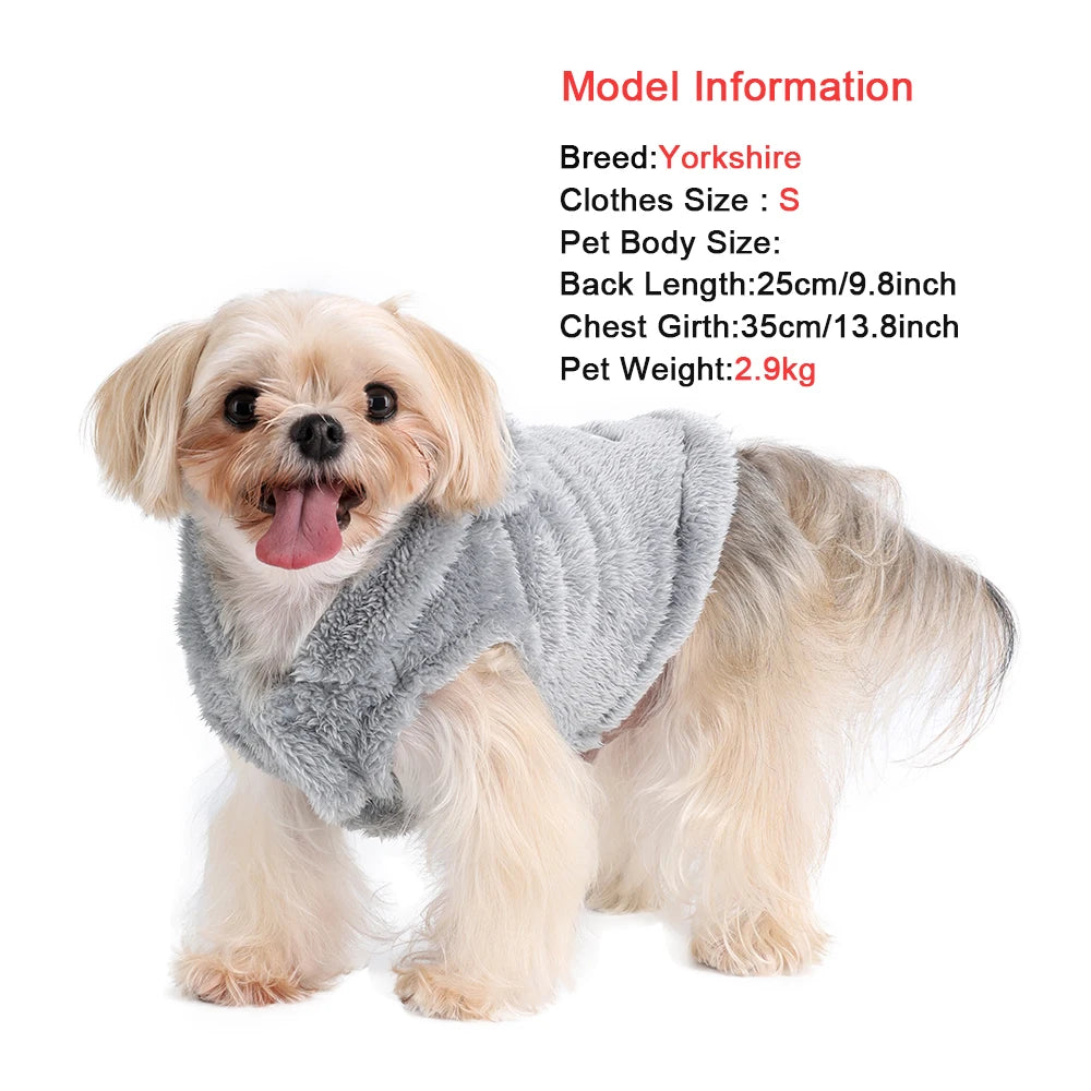 COZY FLEECE HOODIE FOR DOGS & CATS