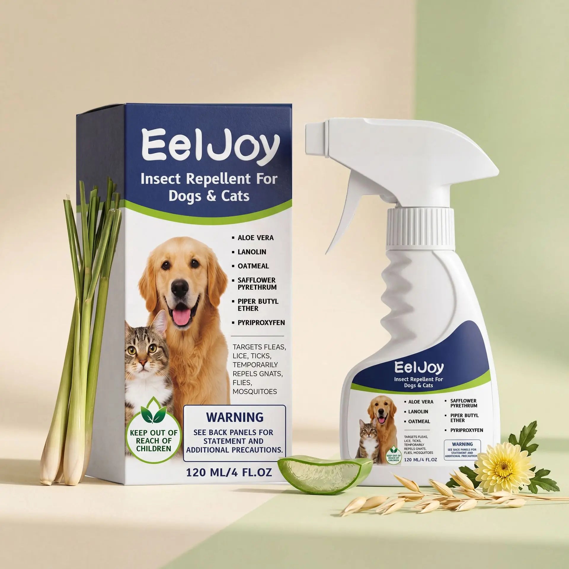 Repelente de pulgas y garrapatas para perros y gatos, control diario de plagas, cuidado suave para la piel, tratamiento externo contra parásitos, suministros para mascotas