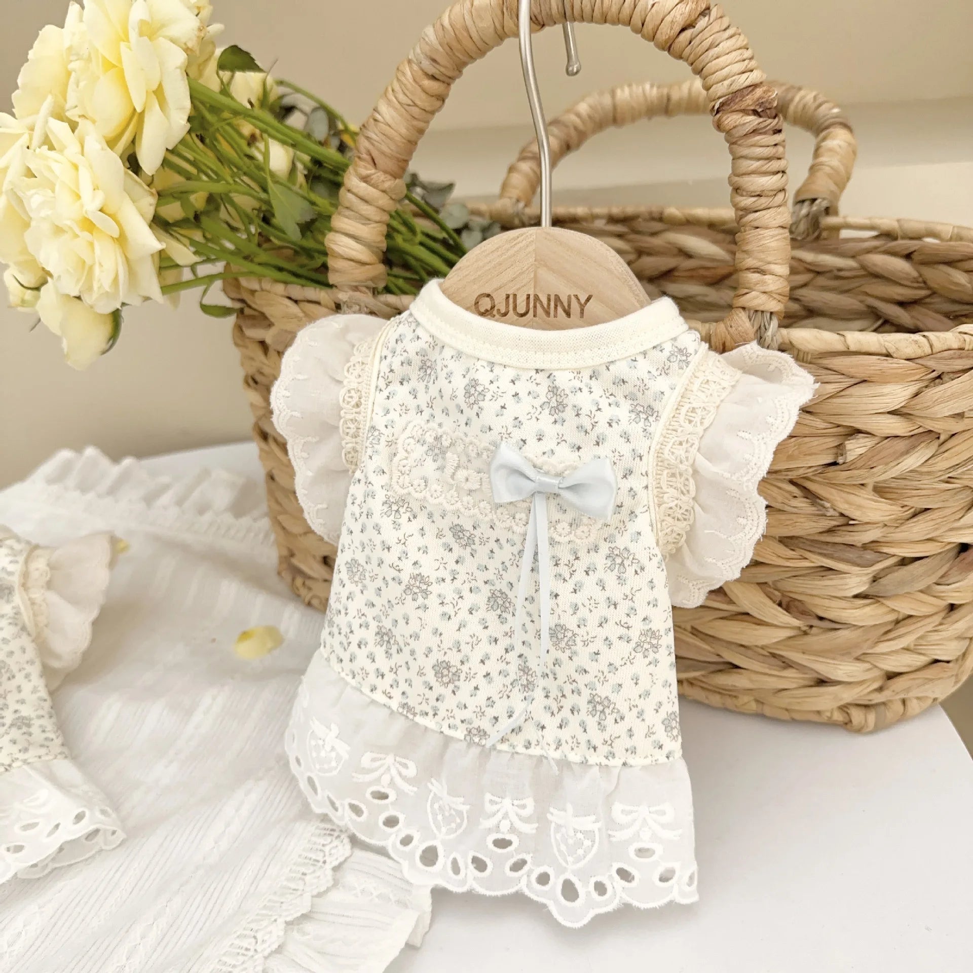 Pet Floral Vest, Pet Clothes Dog and Cat Lace Small Dogs
