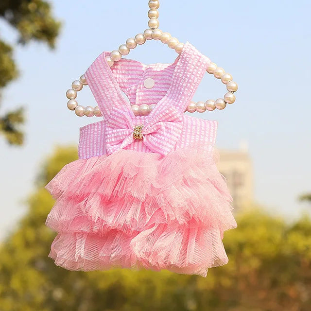 Dog Summer Dress Cat Lace Skirt