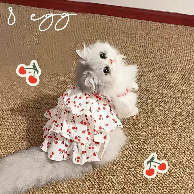 Pet Dress for Dogs & Cats -Adorable Summer Outfit