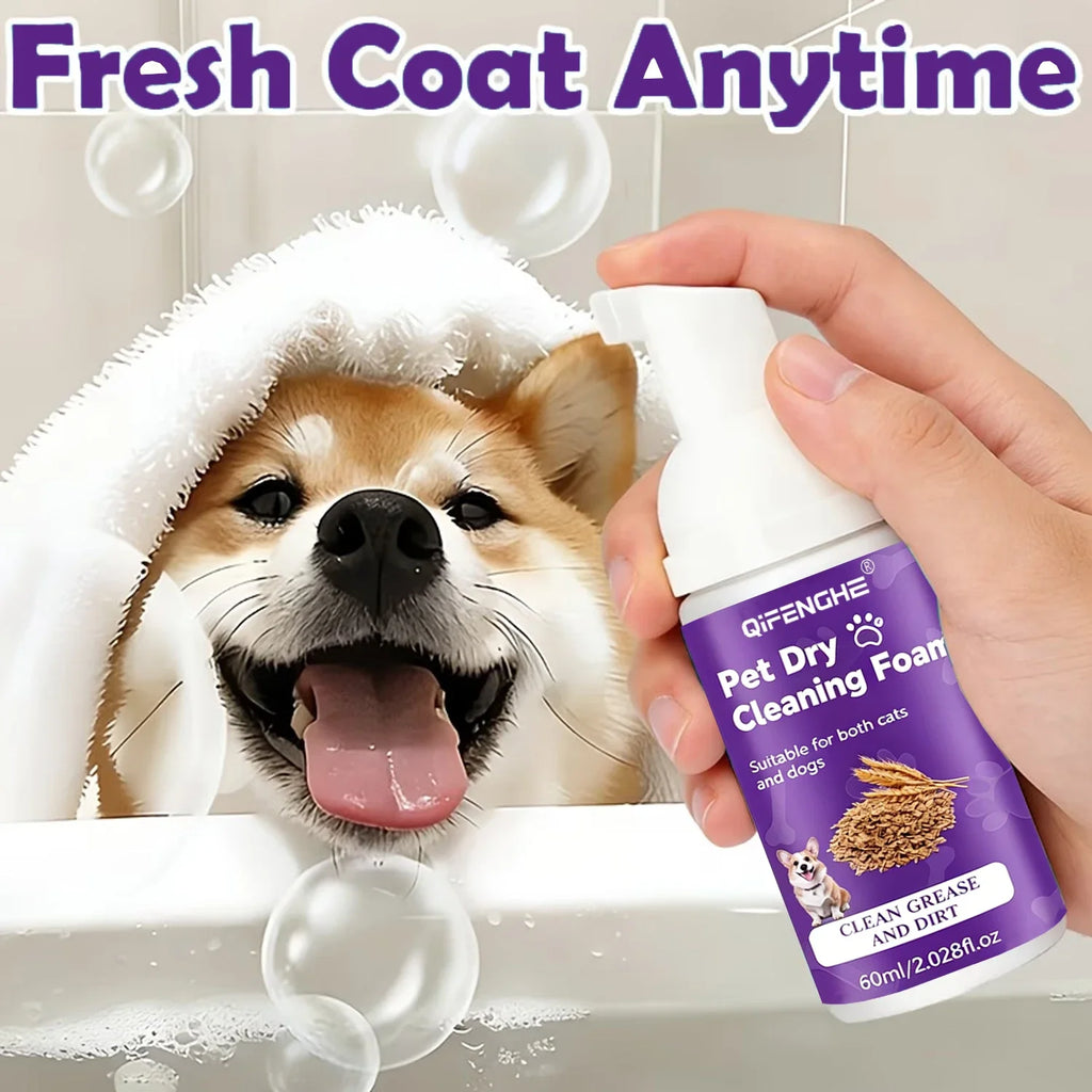 Pet Dry Shampoo for Dogs & Cats